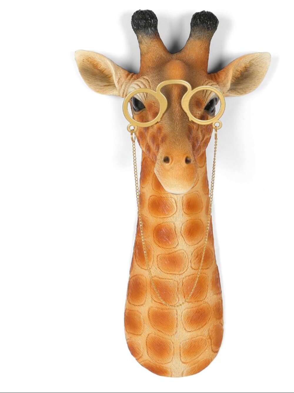 Simulated Giraffe Head Wall Decor